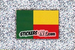 Sticker Flag of Benin - Africa Cup 2008 - Panini