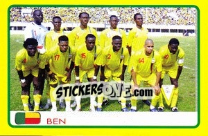 Cromo Benin team - Africa Cup 2008 - Panini