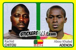 Cromo Rachid Chitou / Abou Khaled Adenon - Africa Cup 2008 - Panini