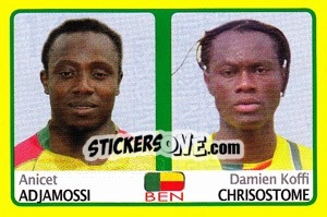 Sticker Anicet Adjamossi / Damien Koffi Chrisostome - Africa Cup 2008 - Panini