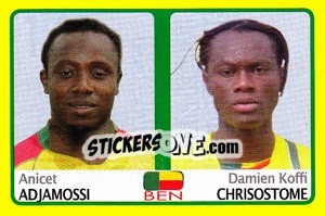 Figurina Anicet Adjamossi / Damien Koffi Chrisostome - Africa Cup 2008 - Panini