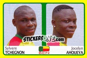 Sticker Sylvere Tchegnon / Jocelyn Ahoueya - Africa Cup 2008 - Panini