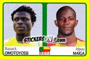 Cromo Razack Omotoyossi / Abou Maiga - Africa Cup 2008 - Panini