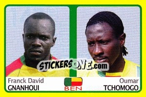 Cromo Franck David Gnanhoui / Oumar Tchmogo - Africa Cup 2008 - Panini