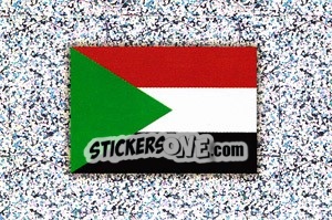 Sticker Flag of Sudan - Africa Cup 2008 - Panini
