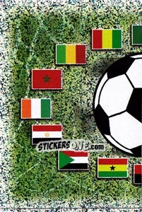 Figurina Official emblem (1 of 2) - Africa Cup 2008 - Panini