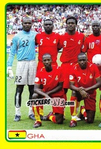 Sticker Ghana team (1 of 2) - Africa Cup 2008 n. 6 - Panini