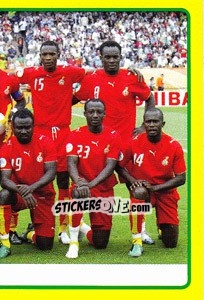 Cromo Ghana team (2 of 2) - Africa Cup 2008 - Panini
