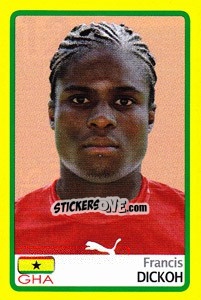 Cromo Francis Dickoh - Africa Cup 2008 - Panini