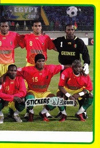 Figurina Guinea team (2 of 2) - Africa Cup 2008 - Panini