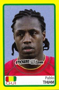 Cromo Pablo Thiam - Africa Cup 2008 n. 37 - Panini