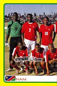 Cromo Namibia team (1 of 2) - Africa Cup 2008 - Panini