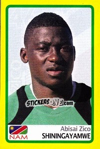 Cromo Abisai Zico Shiningayamwe - Africa Cup 2008 - Panini