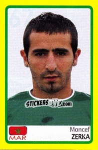 Cromo Moncef Zerka - Africa Cup 2008 - Panini