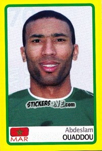 Cromo Abdeslam Ouaddou - Africa Cup 2008 - Panini