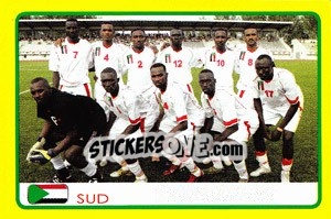 Sticker Sudan team - Africa Cup 2008 - Panini
