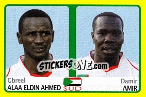 Sticker Gbreel Alaa Eldin Ahmed / damir Amir - Africa Cup 2008 - Panini