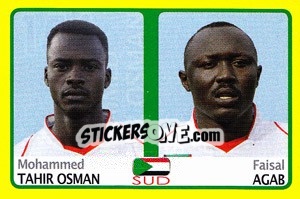 Figurina Mohammed Tahir Osman / Faisal Agab - Africa Cup 2008 - Panini