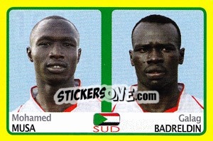 Cromo Mohamed Musa / galag Badreldin - Africa Cup 2008 - Panini