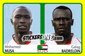 Figurina Mohamed Musa / galag Badreldin - Africa Cup 2008 - Panini