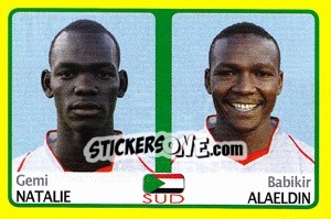 Sticker Gemi Natalie / Babikir Alaeldin - Africa Cup 2008 - Panini