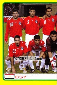 Sticker Egypt team (1 of 2) - Africa Cup 2008 - Panini