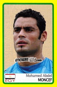 Cromo Mohamed Abdel Moncef - Africa Cup 2008 - Panini