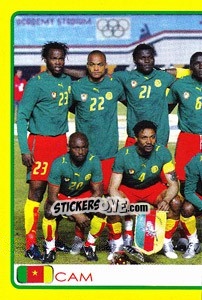 Cromo Cameroon team (1 of 2) - Africa Cup 2008 - Panini
