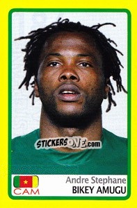 Sticker Andre Stephane Bikey Amugu - Africa Cup 2008 n. 186 - Panini