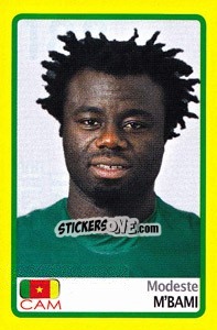 Sticker Modeste M'Bami - Africa Cup 2008 n. 188 - Panini