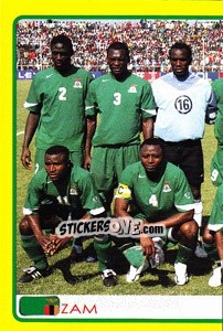 Sticker Zambia team (1 of 2) - Africa Cup 2008 n. 197 - Panini