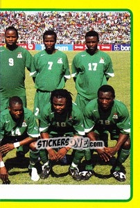 Cromo Zambia team (2 of 2) - Africa Cup 2008 - Panini