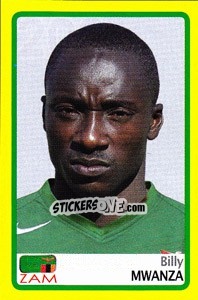 Sticker Billy Mwanza - Africa Cup 2008 - Panini