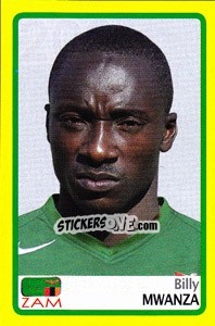 Cromo Billy Mwanza - Africa Cup 2008 - Panini