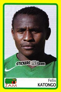 Sticker Felix Katongo - Africa Cup 2008 - Panini