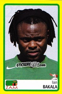 Figurina Ian Bakala - Africa Cup 2008 - Panini