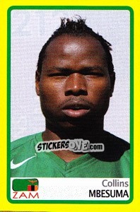 Sticker Collins Mbesuma - Africa Cup 2008 - Panini