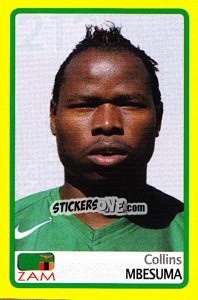 Sticker Collins Mbesuma - Africa Cup 2008 n. 212 - Panini