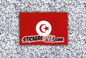 Sticker Flag of Tunisia - Africa Cup 2008 n. 215 - Panini