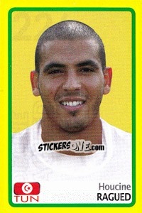 Sticker Houcine Ragued - Africa Cup 2008 - Panini