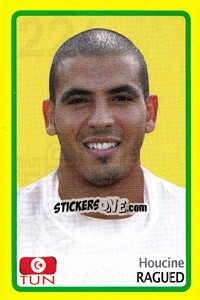 Figurina Houcine Ragued - Africa Cup 2008 - Panini