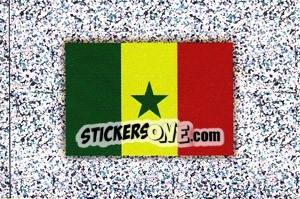 Sticker Flag of Senegal - Africa Cup 2008 n. 234 - Panini