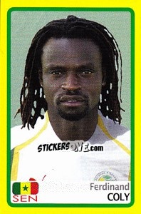 Cromo Ferdinand Coly - Africa Cup 2008 - Panini