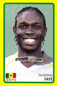 Sticker Ibrahima Faye - Africa Cup 2008 - Panini