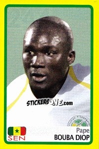 Sticker Pape Bouba Diop - Africa Cup 2008 n. 244 - Panini