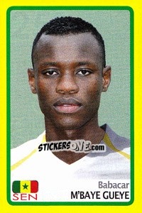 Sticker Babacar M'Baye Gueye - Africa Cup 2008 - Panini