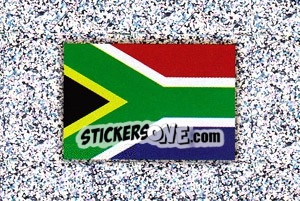 Sticker Flag of South Africa - Africa Cup 2008 n. 253 - Panini