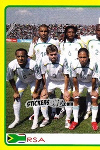 Sticker South Africa team (1 of 2) - Africa Cup 2008 n. 254 - Panini