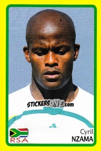 Cromo Cyril Nzama - Africa Cup 2008 - Panini