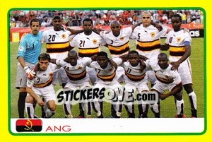 Figurina Angola team - Africa Cup 2008 - Panini